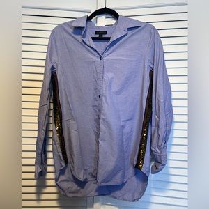 Blue J.Crew button down top sequence